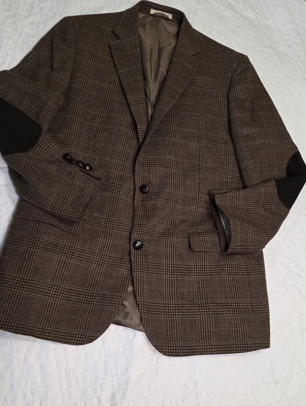 Lauren Ralph Lauren 100% Wool Men's Coat Plaid Size 44L